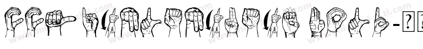 CCSignLanguage Bold字体转换